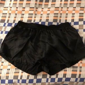 American Apparel polyester shorts, black, size M